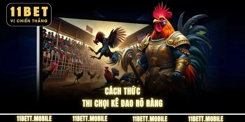 Cách thức thi chọi kê dao rõ ràng