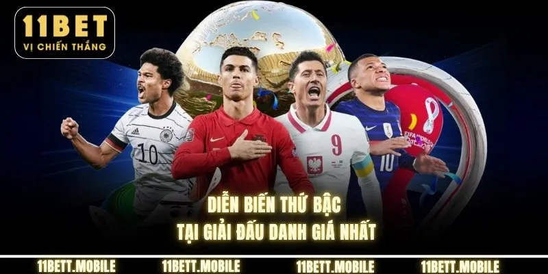 Diễn biến thứ bậc tại giải đấu danh giá nhất
