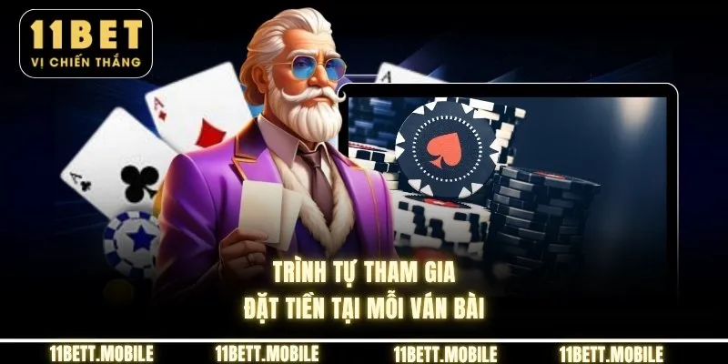 Trình tự tham gia đặt tiền tại mỗi ván bài